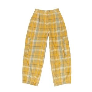 Urban Outfitters Charlie Baggy Cargo Trouser Pant Size Small in Yellow Multi